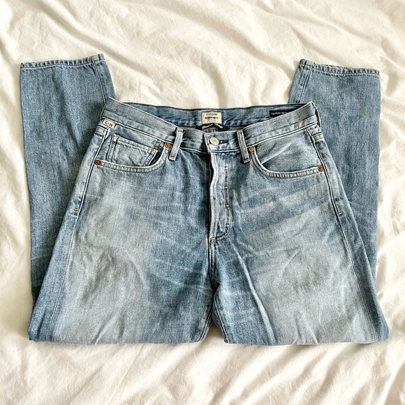 CITIZENS OF HUMANITY Women's sz 26 Liya Petite High Rise Classic Fit Jeans Torn - Picture 5 of 12